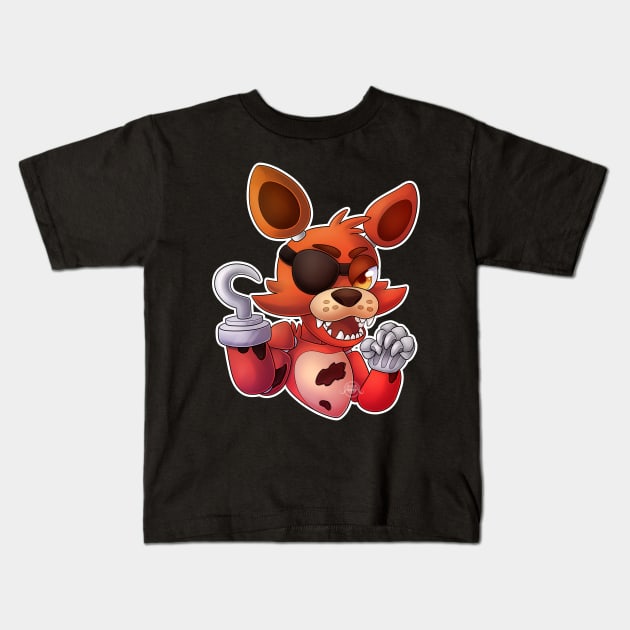 Foxy Pirate Kids T-Shirt by seosaur